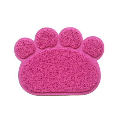 

Paw Shape Pet Dog Cat Feeding Mat Pad Cute PVC Bed Dish Bowl Food Water Feed Placemat