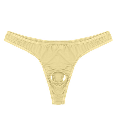 

Toponeto Mens Lingerie Micro Thong Bikini Front Hole Underwear G-string Underpants