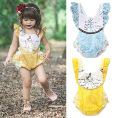 

Newborn Baby Girls Lace Beauty Romper Bodysuit Jumpsuit Outfts Clothes Playsuit