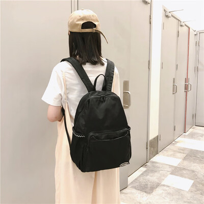 

Schoolbag female Korean version of high school ancient feeling girl backpack ins style college students junior high school double