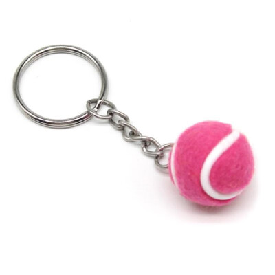 

Mini Tennis Ball Key Chain Key Ring Decoration Accessory Gift for Sport Fans