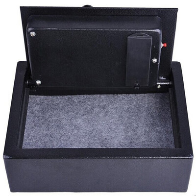 

Electronic Gun Drawer Safe wFull-Digit Keypad Home Safe Box– Solid Steel Construction – Runs on 4 AA Batteries Included