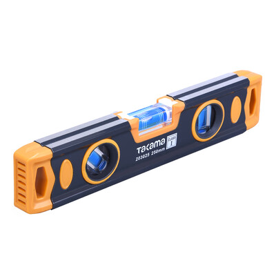 

Takamatsu Takama First-class precision level 250mm aluminum alloy level balancer flat water ruler blue bubble strong magnetic thickening decoration measuring tool 203025
