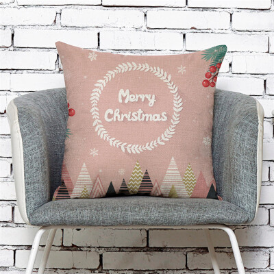 

Siaonvr Home Decor Cushion Cover Merry Christmas Pillowcase Sofa Throw Pillow Covers