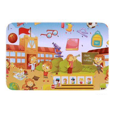 

Gotoamei Wooden Amusement park Puzzle Educational Developmental Baby Kids Training Toy A