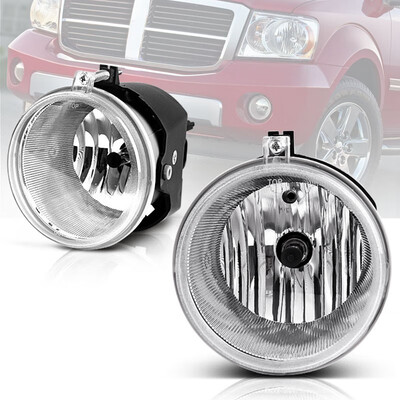 

for 2006-2010 Jeep Grand Cherokee Commander Clear Bumper Fog Lights Lamps PAIR