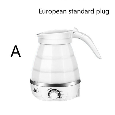 

World Universal Travel Folding Mini Silicone Electric Kettle Portable Household Kettle White