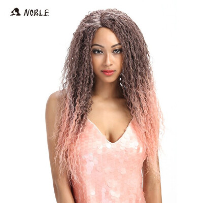 

Noble Hair Synthetic Kinky Curly Long Wigs For Black Women 26 Inch Ombre Lace Wig Resistant Hair Free shipping