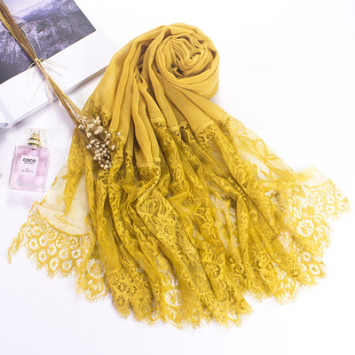 

Autumn&winter retro wild Korean scarf cotton&linen lace 2017 autumn&winter scarf Yiwu factory wholesale