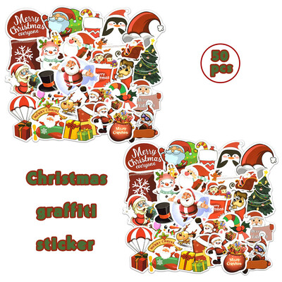 

〖Follure〗Christmas Graffiti Decals Skateboard Laptop Luggage car Guitar bicycle Stickers