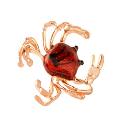 

Elegant Multicolor Rhinestone Peacock Turtle Crab Frog Zebra Brooches for Women Wedding&Party Jewelry Accessories