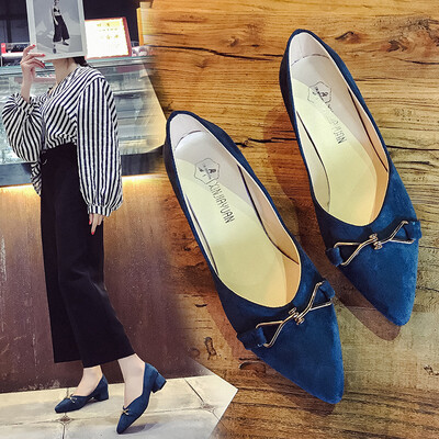 

Pointed single shoes female new wild one foot in the tide shoes net red bean shoes shoes spring 11