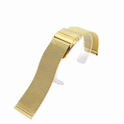 

〖Follure〗Stainless Steel Watch Band Double Push Button Buckle Milanese Metal BraceleS