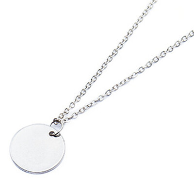

Women Simple Small Wafer Necklaces Fashion Temperament Chain