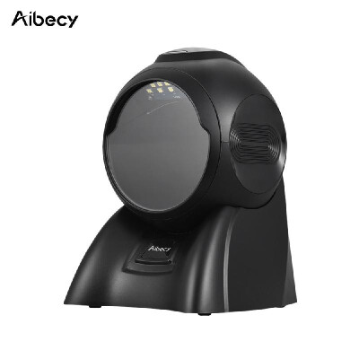 

Aibecy Desktop 1D 2D PDF417 Barcode Scanner Presentation Omni Omnidirectional Scanner Bar Code Reader 2300 timess with USB Cable