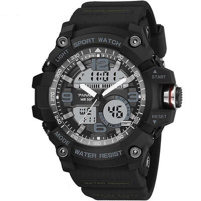 

Mens Outdoor Sports Watch Multifunctional Waterproof Digital Watch