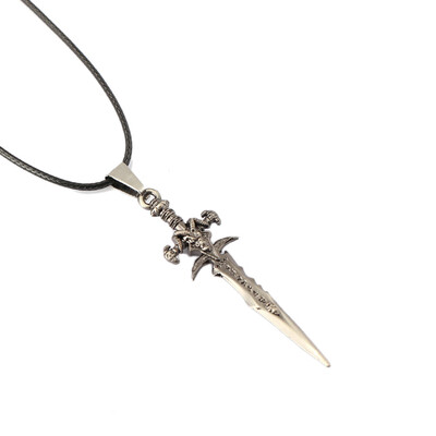 

Style Steel Vintage Choker Necklace Silver Tone Individual High Quality Leather