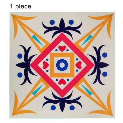 

1PC Self Adhesive Retro Tile Stickers Waterproof PVC Removable Wall Stickers Decals for Kitchen Bathroom Home Tidy Protection