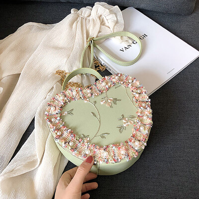 

Tailored Women Fashion New Lace Pearl Tote Handbag Messenger Crossbody Shoulder Bag