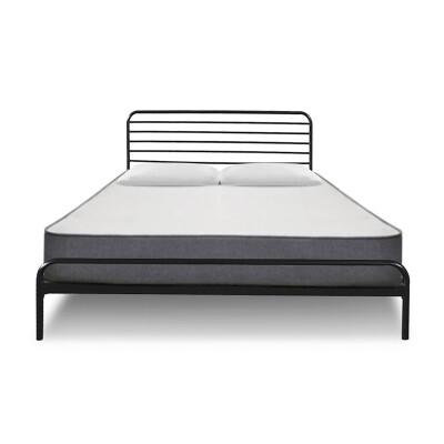 

Queen Metal Platform Bed FrameMattress FoundationWood Slat Support