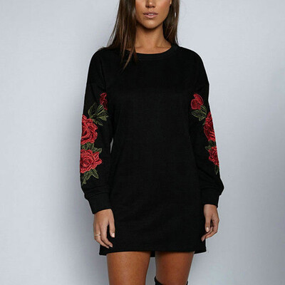 

Women Hooded Bodycon Sweatshirt Ladies Hoodies Long Sleeve Casual Jumper Dress