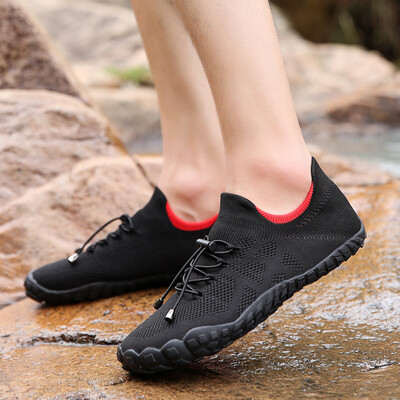 

Summer outdoor mens shoes mesh shoes mens mesh hollow breathable wading shoes five fingers sport fishing hiking socks