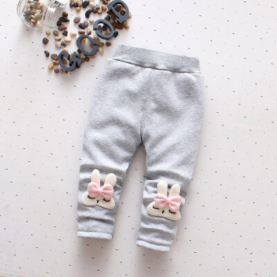 

Toddler Kids Girls Cartoon Rabbit Velvet Leggings Trousers Pants Skinny Clothes