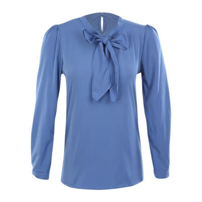 

Spring Chiffon Fashion Sexy Blouse Women OL Temperament Long Sleeve Tops