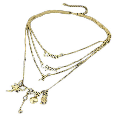 

Popular&Fashional Star Jewelry for Women Multi Layer Maxi Necklace Gold Statement Necklaces & Pendants Color Gold