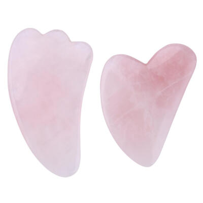 

Natural Pink Jade Scraper Plate Powder Crystal Health Care Gua Sha Board