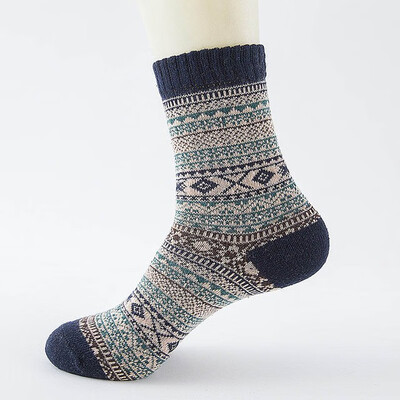 

Winter Thick Warm Stripe Wool Socks Casual Calcetines Hombre Sock Business Male Socks