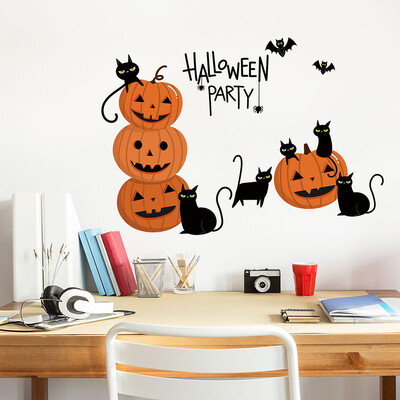 

〖Follure〗Happy Halloween Background Wall Sticker Window Home Decoration Decal Decor