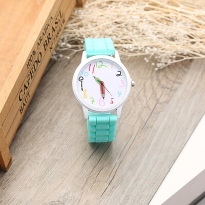 

Unisex Watch Casual Cute Cartoon Watch Wristwatch for Students Teengaer Teen Girls Men Women with Pencil Pointer Silicone Strap Ba