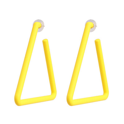 

2019 New Arrivals Fashion Heart Shaped Geometry Acrylic Resin Drop Dangle Earrings For Women Trendy Party Jewelry Brincos