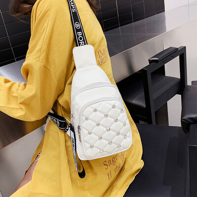 

Female bag 2019 new fashion trend personality chest bag net red bag casual messenger bag wild ins shoulder bag