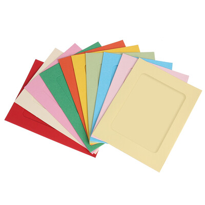 

DIY photo wall creative ten color paper hanging album combination