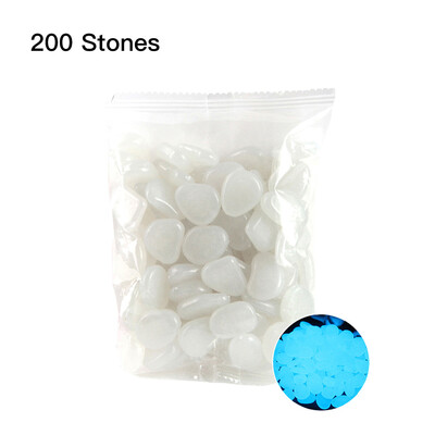 

200pcsBag Luminous Pebbles Glow in the Dark Stones Home Fish Tank Outdoor Decor Garden Walkway