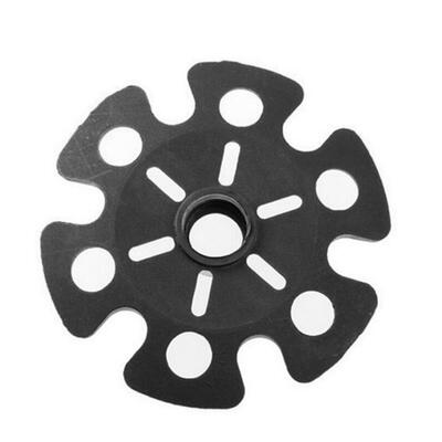 

Outdoor Camping Walking Stick Trekking Pole Rubber Snowflake Basket Black