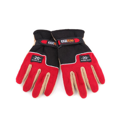 

Adjustable Gloves Men Full Finger Fleece Outdoor Windproof Thermal Winter Ski Cycling Skiing Hiking