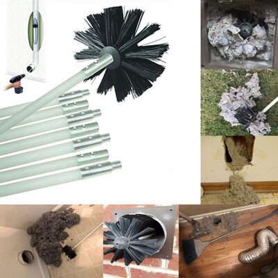 

〖Follure〗Dryer Duct Cleaning Kit Lint Remover Extends Up To 16 Feet Synthetic Brush Head