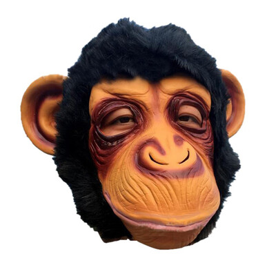 

Latex Horror Halloween Mask Party Novelty Orangutan Party Mask Breathable For Holiday Party