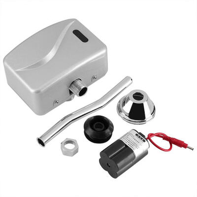 

Greensen Bathroom Toilet Exposed Wall Mounted Automatic Sensor Touchless Urinal Flush Valve DC 6V