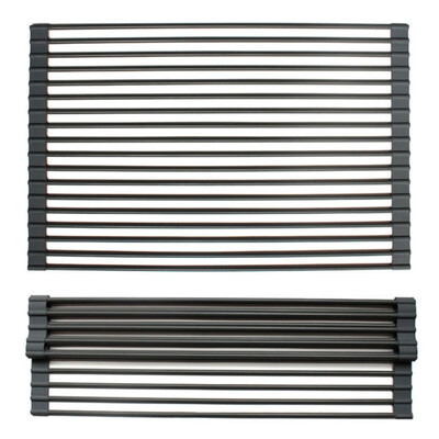 

Foldable Stainless Steel Kitchen Dish Drainer Roll Up Over Multipurpose The Sink Dish Drying Rack