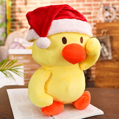 

Tailored Funny Dancing Little Yellow Duck Plush Toy Christmas Hat Pillow Gifts