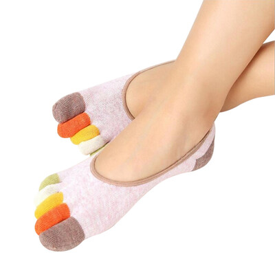 

Nature Colored Cotton Anti-Friction Liner Socks No Show Boat Ballet Plain For Women