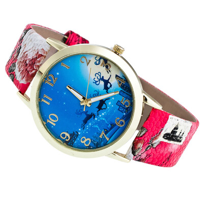 

2018 Christmas Eve Santa Claus Womens Watches Fashion Gift Simple WristeWatches Women Christmas Girls Ladies Quartz Clock &Ff