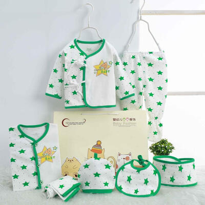 

Baby Boys Girls Clothing Cotton Infant Underwear Fashion Suits Set 7 Pieces Clothes For 0-3M