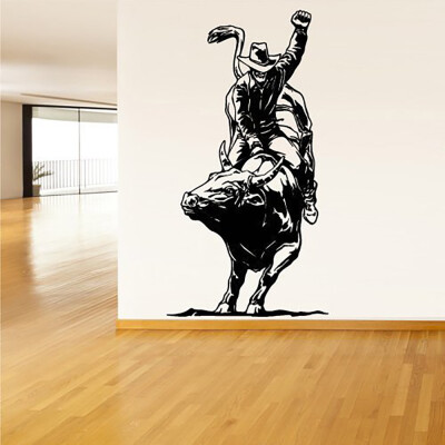 

〖Follure〗Wall Stickers Vinyl Decal Bull Bullfighting Spain Cowboy Tribal Decor