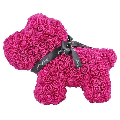 

Preserved Flower Rose Dog Soap Artificial Flowers Valentine Birthday Gift