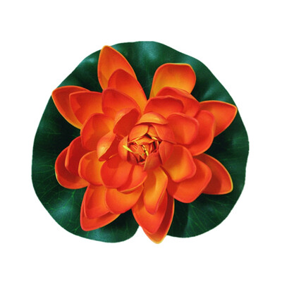 

1pc Simulation Water Lily Garden Pool Plant Ornament Colorful Home Artificial Fake Lotus Floating Flower Pond Tank Plant